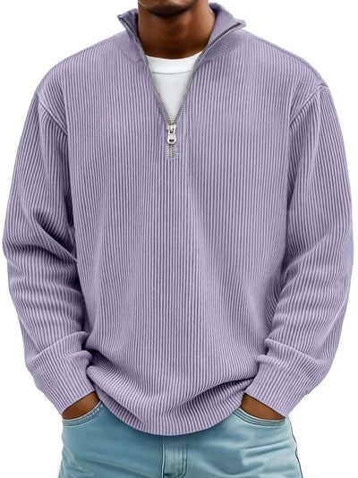 Maison Oxford | Elegant Half-Zip Sweater