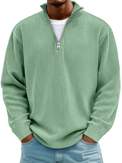 Maison Oxford | Elegant Half-Zip Sweater