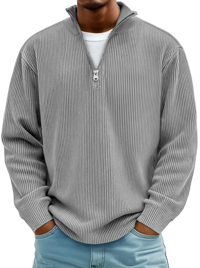 Maison Oxford | Elegant Half-Zip Sweater