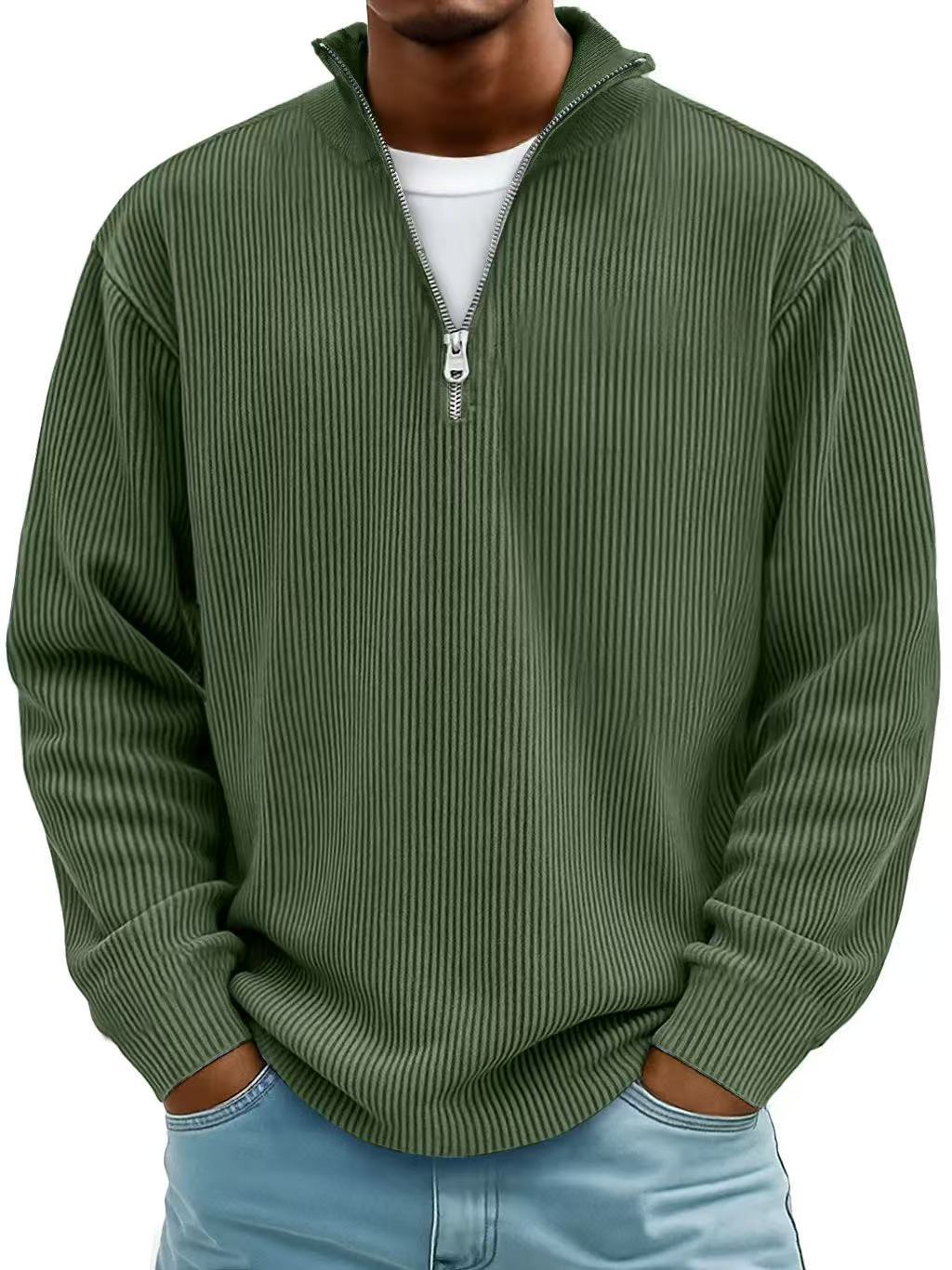 Maison Oxford | Elegant Half-Zip Sweater