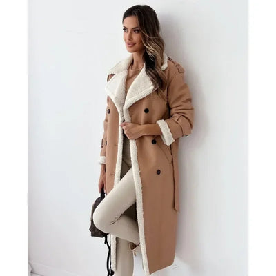 Elara | Teddy-Lined Trench Coat