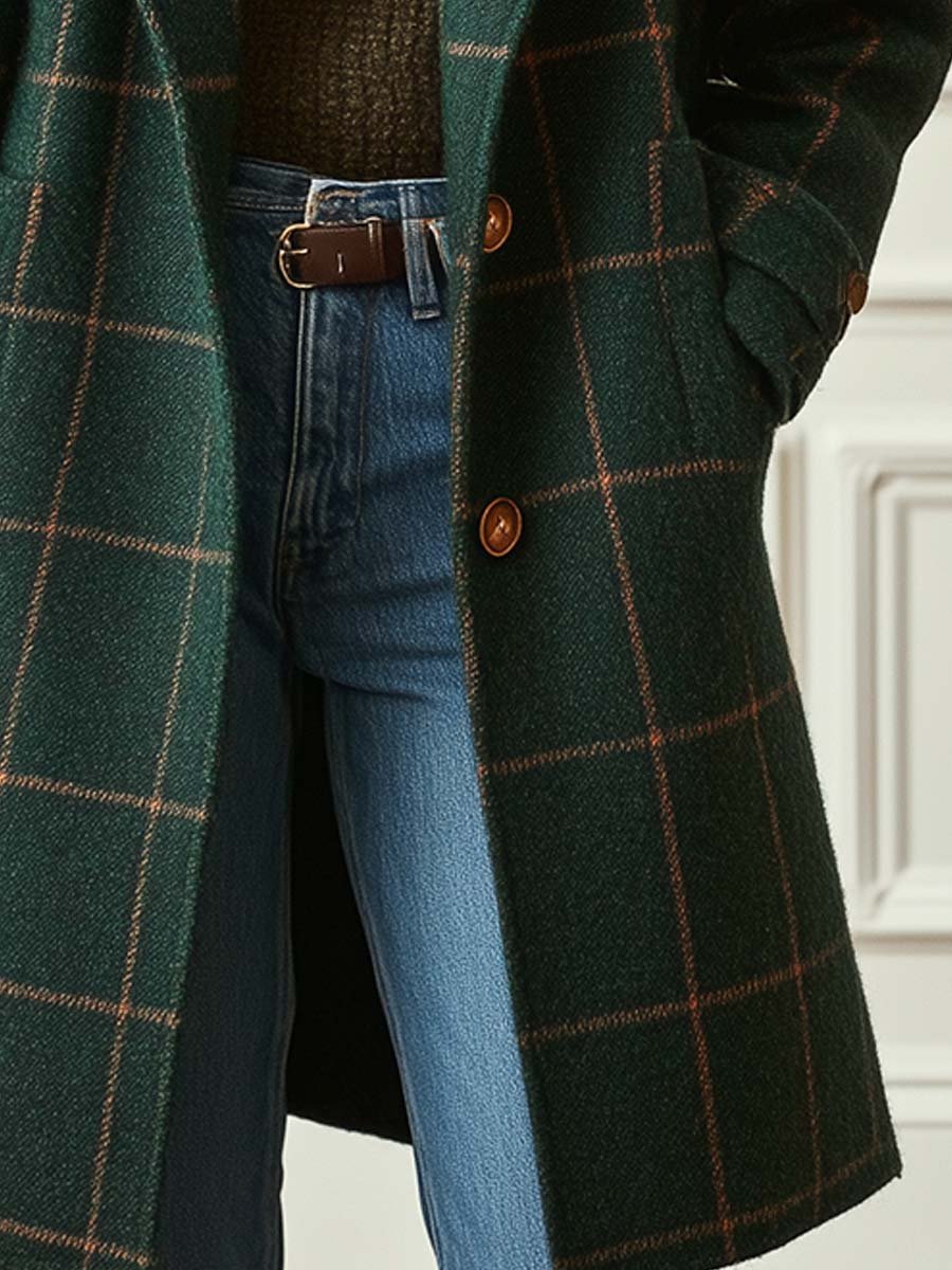 Maison Oxford | Checked Coat